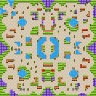 Acid Lakes map for Duo Showdown in Null's Brawl