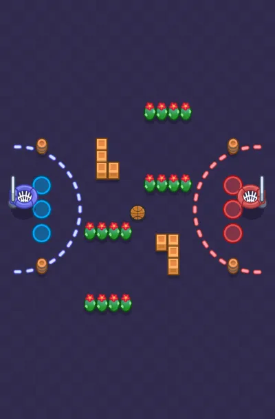 Alley Oop map for Basket Brawl in Null's Brawl
