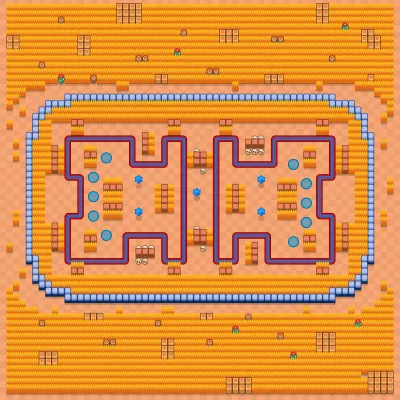 Backtrack Attack map for Subway Run in Null's Brawl