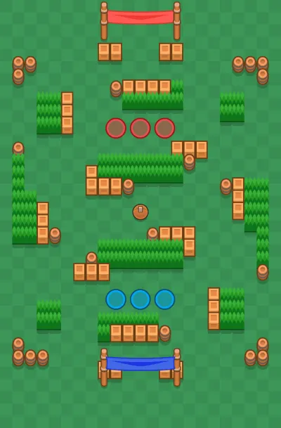 Beach Ball map for Brawl Ball in Null's Brawl