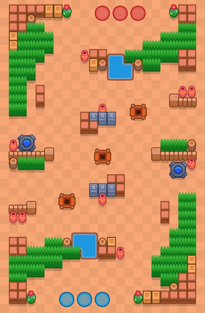 Brawl Starrgate map for Treasure Hunt in Null's Brawl