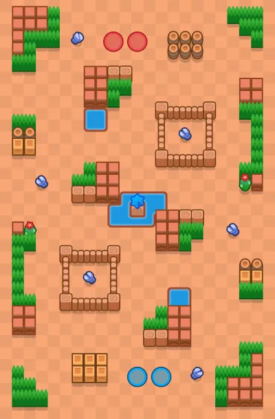Caged Hearts map for Love Bombing in Null's Brawl