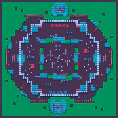 Copycat Carnival map for Shadow Smash 5v5 in Null's Brawl