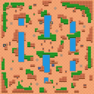 Crossing The Coast map for Solo Showdown in Null's Brawl
