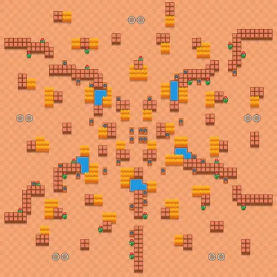 Double Trouble map for Trio Showdown in Null's Brawl