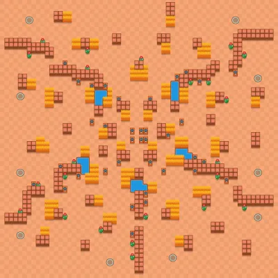 Double Trouble map for Solo Showdown in Null's Brawl
