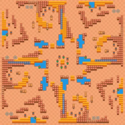 Final Four map for Duo Showdown in Null's Brawl