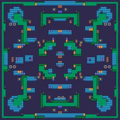 Flying Fantasies map for Trio Showdown in Null's Brawl