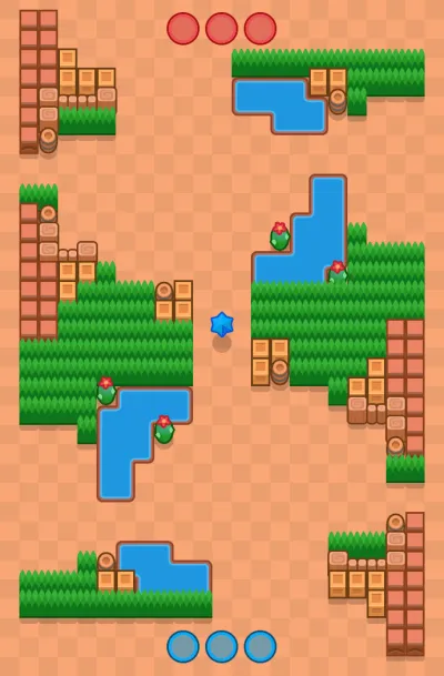 Four Levels map for Knockout in Null's Brawl