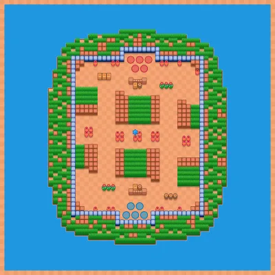 Frosty Tracks map for Wipeout 5v5 in Null's Brawl