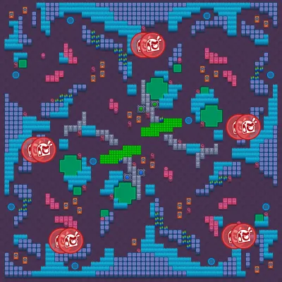 Gated Community map for Upside Showdown in Null's Brawl