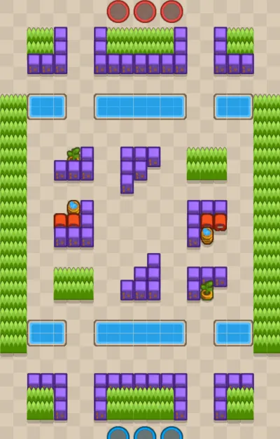 Goldarm Gulch map for Knockout in Null's Brawl
