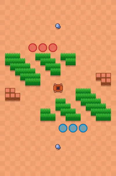 Impossible Arena map for Super Ball in Null's Brawl