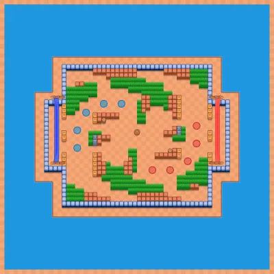 Insane Streamer map for Brawl Ball 5v5 in Null's Brawl