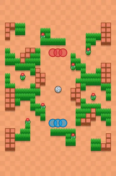 Jungle Ball map for Volley Brawl in Null's Brawl