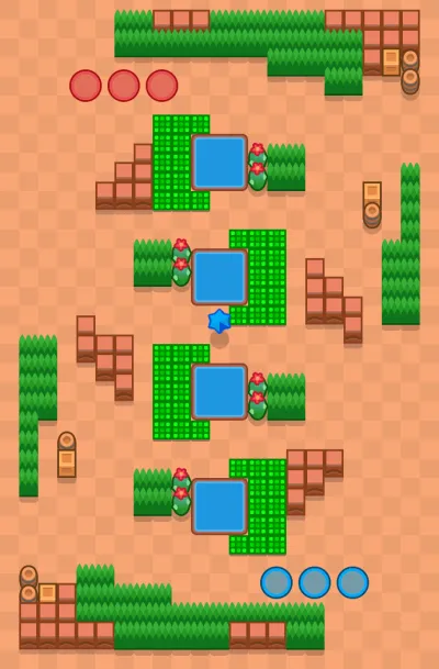 Jungle Top map for Knockout in Null's Brawl