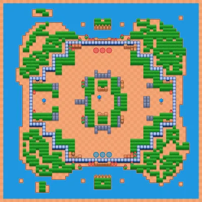 Knockout Grounds map for Brawl Arena in Null's Brawl