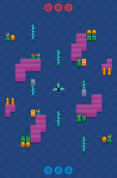 Less Is More map for Treasure Hunt in Null's Brawl