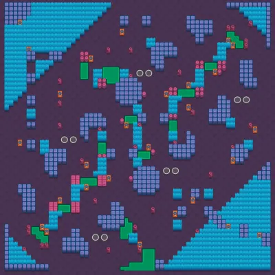Lilypond Grove map for Duo Showdown in Null's Brawl