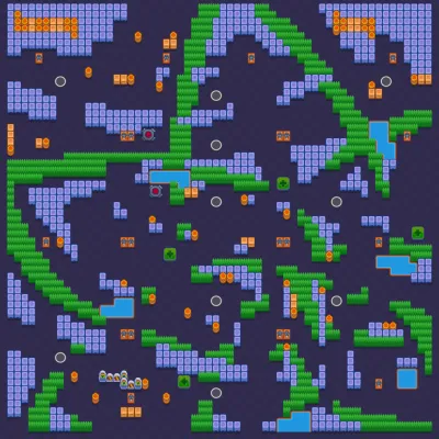 Lotus map for Solo Showdown in Null's Brawl