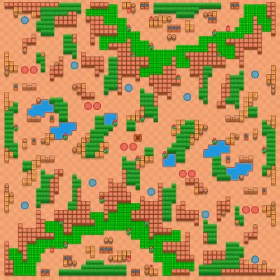 Molten To The Core map for Loaded Showdown in Null's Brawl