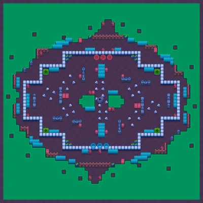 Moonveil Mansion map for Shadow Smash in Null's Brawl