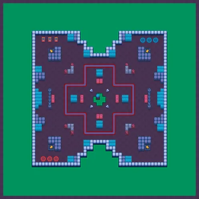 Nippy Narrows map for Trio Wipeout in Null's Brawl