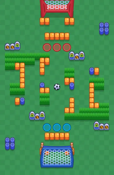 No Good Deed map for Brawl Ball in Null's Brawl