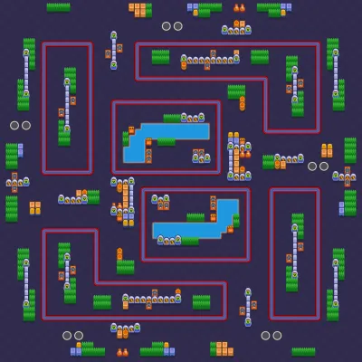 North Park Station map for Trio Showdown in Null's Brawl