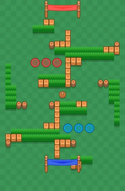 Nutmeg map for Brawl Ball in Null's Brawl