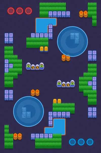 Parallel Plays map for Hot Zone in Null's Brawl