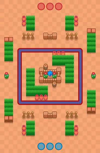 Pinned Down map for Knockout in Null's Brawl