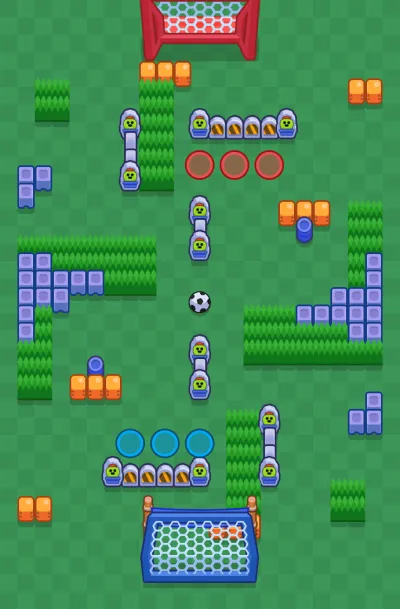 Priceless Cactus map for Brawl Ball in Null's Brawl