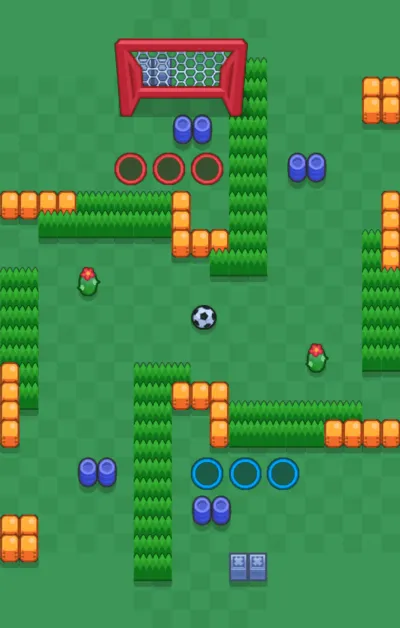 Pump It Up map for Brawl Ball in Null's Brawl