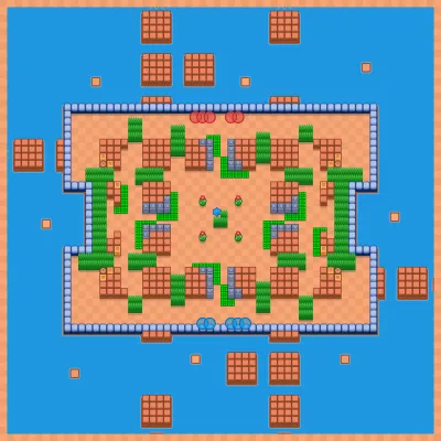 Rastermind map for Knockout 5v5 in Null's Brawl