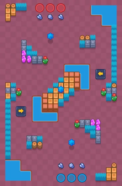 Reverse Crossing map for Token Run in Null's Brawl