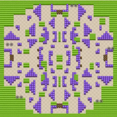 Rockwall Brawl map for Duo Showdown in Null's Brawl