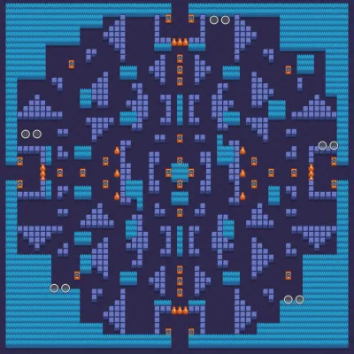 Rockwall Brawl map for Trio Showdown in Null's Brawl