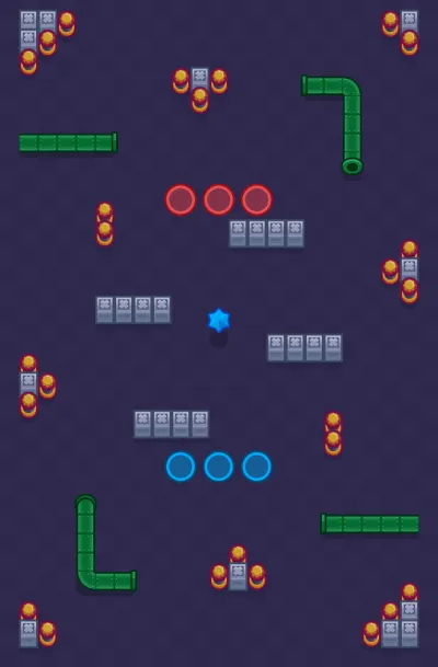 Rusty Rebound map for Paint Brawl in Null's Brawl