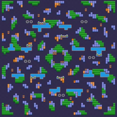 Safety Center map for Duo Showdown in Null's Brawl