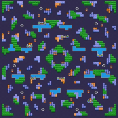 Safety Center map for Solo Showdown in Null's Brawl