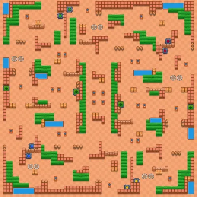 Seeker map for Duo Showdown in Null's Brawl