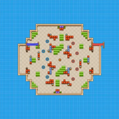 Siberian Stand Off map for Brawl Ball 5v5 in Null's Brawl