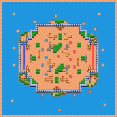 Siberian Stand Off map for Brawl Ball 5v5 in Null's Brawl
