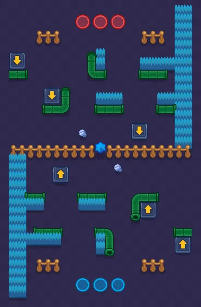 Side Hustle map for Dodgebrawl in Null's Brawl