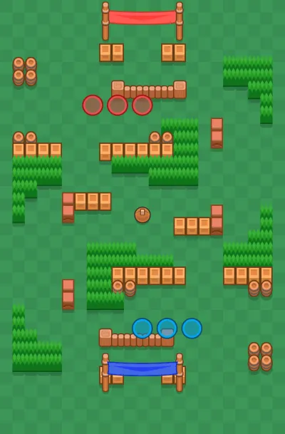 Sidetrack map for Brawl Ball in Null's Brawl