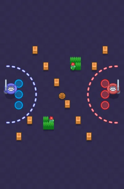Slam Dunk map for Basket Brawl in Null's Brawl