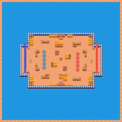 Snowcone Square map for Brawl Hockey 5v5 in Null's Brawl