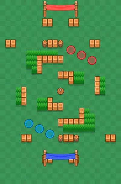 Spiraling Out map for Brawl Ball in Null's Brawl