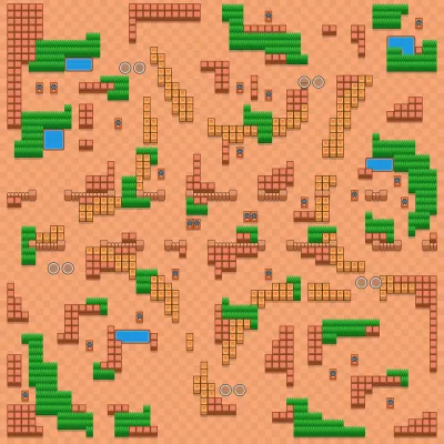 Starfruit Supernova map for Trio Showdown in Null's Brawl